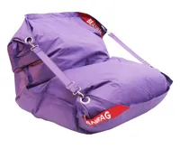 Sedací pytel 189x140 comfort s popruhy violet