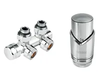 NOVASERVIS Sada na otopná tělesa se středovým připojením, rohová - ZTD30CR