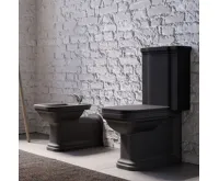 KERASAN WALDORF WC kombi mísa 40x68cm, spodní/zadní odpad, černá mat (5)