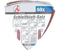 BGS Brusné papíry pro Delta brusku, 5 zrnitostí, 50 ks (2)