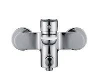 Vanová nástěnná baterie, Dita, 150 mm, bez příslušenství, chrom (3)