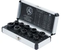 BGS Hlavice nástrčné ,specialní profil pro poškozené matice-šrouby,9-19mm,10 dílů (2)