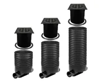 OSMA kanalizační šachta 315x2000 mm průchozí KG 200 poklop teleskopický mříž - 12,5t