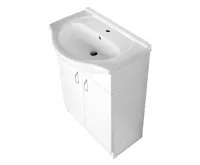 AQUALINE SIMPLEX ECO 65 umyvadlová skříňka včetně umyvadla 63x83,5x30,7cm (3)