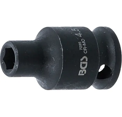 BGS Silová nástrčná hlavice, šestihranná,  6,3 mm (1/4"),  4,5 mm