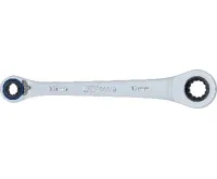 BGS Ráčnový očkový klíč "4 v 1", 10 x 12, 14 x 17 mm (4)