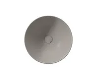GSI PURA keramické umyvadlo na desku vysoké, průměr 42cm, tortora mat (1)