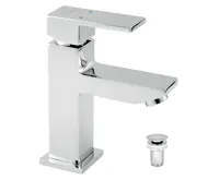 NOVASERVIS Umyvadlová baterie s výpustí Titania CUBE chrom - 98803,0