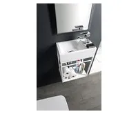 SAPHO AMAROK umývátko, litý mramor, 40x22cm, baterie vpravo, bílá (1)