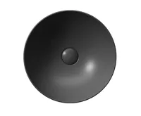 GSI PURA keramické umyvadlo na desku, průměr 40cm, černá mat (3)
