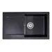 GRANISIL PROBA 765.0 Granitový dřez s odkapem, černý