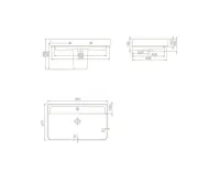CERASTYLE GALI keramické umyvadlo 80x48cm, bílá (8)