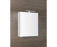 SAPHO MIRRÓ galerka s LED osvětlením, 60x70x16cm, levá/pravá, bílá (4)