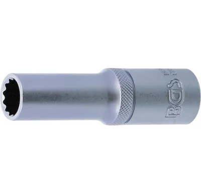 BGS Hlavice nástrčná, dvanáctihranná, prodloužená, 12,5 mm (1/2"), 12 mm