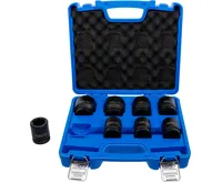 BGS Hlavice nástrčné silové šestihranné, 20 mm (3/4"), 22 - 38 mm, 8dílná