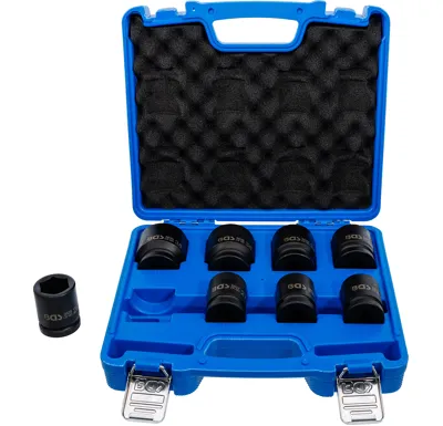 BGS Hlavice nástrčné silové šestihranné, 20 mm (3/4"), 22 - 38 mm, 8dílná