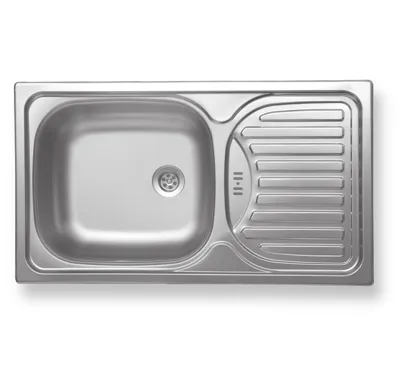 NOVASERVIS Dřez 43,5x76 s odkapem a přepadem nerez - DR43/76