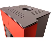 HS Flamingo Krbová kamna AQUAFLAM VARIO ® SAPORO 11/7kW červená, elektronická regulace (24)