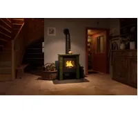 HS Flamingo Kachlová kamna FLAMINGO ® BALI, kachle zelená (13)