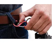 BGS Sortiment karabinek se zdvojeným otvorem | hliník | 5dílný (1)