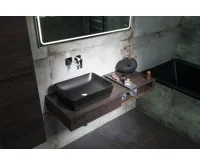 GSI SAND/NUBES keramické umyvadlo na desku 50x38cm, černá mat (6)