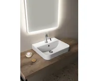 ISVEA SOTT AQUA keramické umyvadlo zápustné, 48x42cm, bílá (3)