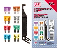 BGS Pojistky ploché ,sortiment 96 dílů BGS Pojistky ploché ,sortiment 96 dílů