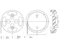 BGS Gumový talíř, pro zvedací plošiny, O 120 mm (1)