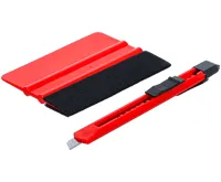 BGS Sada plastových stěrek,  na fólie,  s plstěnou hranou,  2dílná