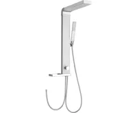 AQUALINE ROME sprchový sloup k napojení na baterii, hlavová, ruční sprcha, chrom