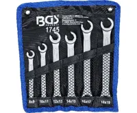 BGS Klíče otevřené oboustrannéočkové, 8x9 - 18x19 mm, 6dílná (4)