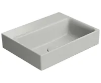 GSI NUBES keramické umývátko 40x32cm, bez otvoru, cenere mat