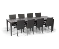 Rozkládací masivní stůl GRANADA XXL antracit IWH-10120004 | POŠKOZENO (6)