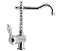 SAPHO KIRKÉ CRYSTAL stojánková dřezová baterie, páčka krystal, chrom