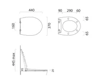 GSI MODO WC sedátko, Soft Close, Quick Release, černá mat/chrom (5)