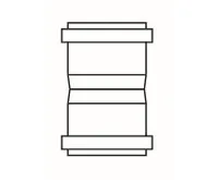 ALMEVA STARR hrdlo-hrdlo pro spaliny 200mm