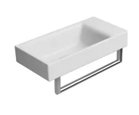 GSI NUBES keramické umývátko 50x25cm, bez otvoru, pravé/levé, bílá mat (3)