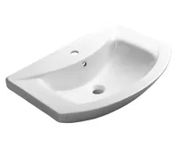 AQUALINE ZERO keramické umyvadlo nábytkové 65x46cm, bílá AQUALINE ZERO keramické umyvadlo nábytkové 65x46cm, bílá