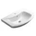 AQUALINE ZERO keramické umyvadlo nábytkové 65x46cm, bílá