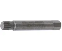 BGS Bit, dlouhý, pohon vnější šestihran 12,5 mm (1/2"), vnitřní tisícihran (pro XZN) M10 BGS Bit, dlouhý, pohon vnější šestihran 12,5 mm (1/2"), vnitřní tisícihran (pro XZN) M10