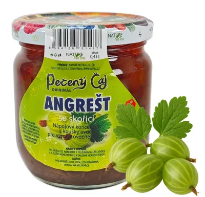 Nature NoTea s.r.o. Pečený čaj Notea - Angrešt se skořicí 430ml