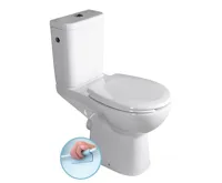 SAPHO HANDICAP WC kombi zvýšený sedák, Rimless, zadní odpad, bílá SAPHO HANDICAP WC kombi zvýšený sedák, Rimless, zadní odpad, bílá
