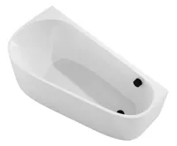 POLYSAN PROJEKTA DL MONOLITH nástěnná stojící vana 156x77x60cm, bílá