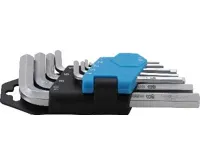 BGS Klíče imbus 1,0 - 10,0 mm, krátké, 9 dílů v poř. (2)