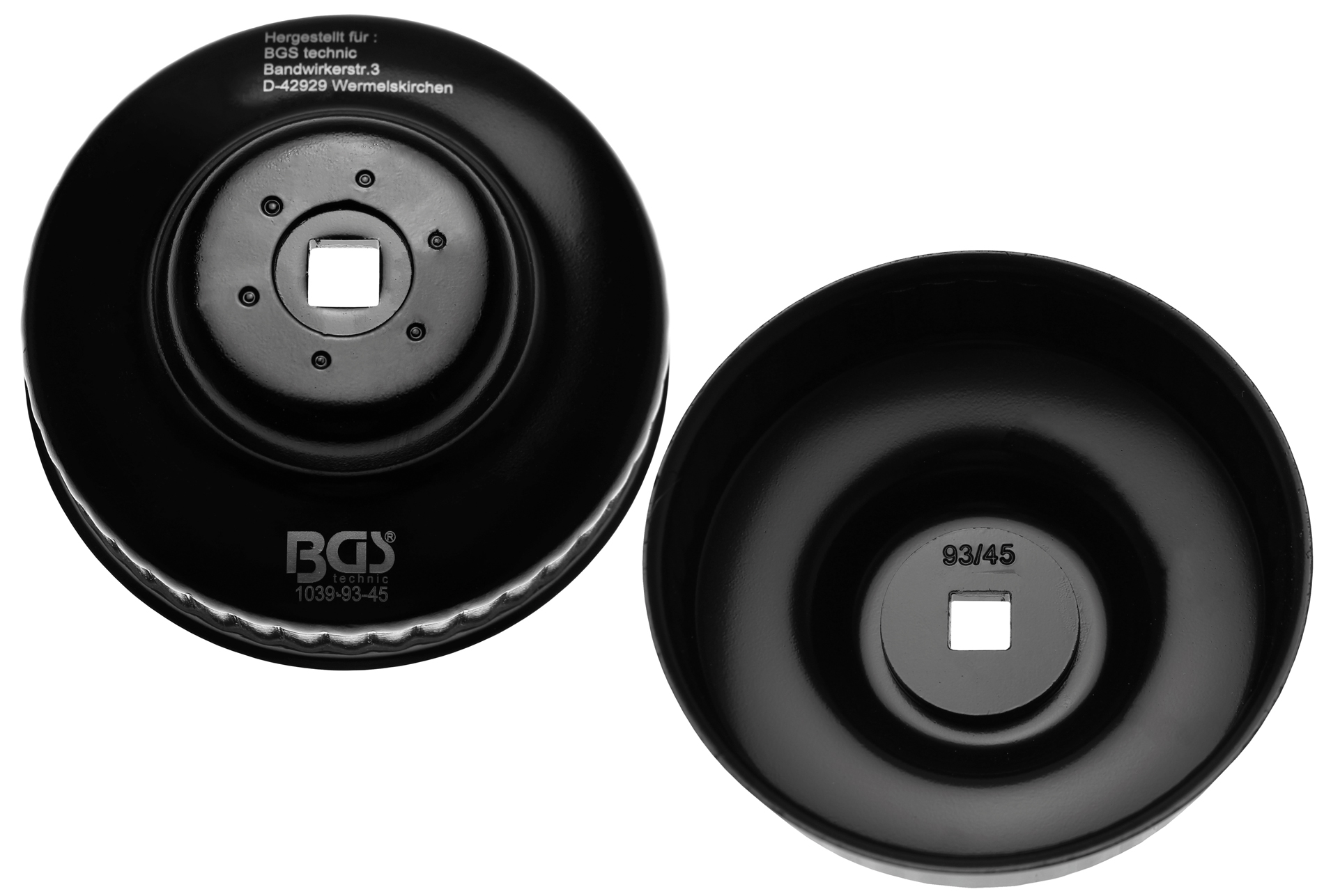 Bgs hlavice na povolování olejových filtrů 93 mm, 45 drážek