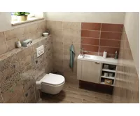 SAPHO LATUS VI otevřená policová skříňka 30x50x22cm, dub alabama (4)