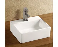 Umyvadlo na desku i zavěšení bez přepadu, 330x290x110 mm, keramické (2)