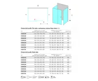 LIMA Sprchový kout, obdélník, 100x120x100x190 cm, chrom ALU, sklo Point (6)
