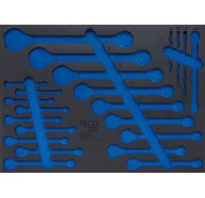 BGS Vložka do dílenského vozíku 3/3, prázdná, pro4012