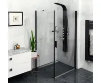 POLYSAN ZOOM BLACK obdélníkový sprchový kout 900x800mm L/P varianta